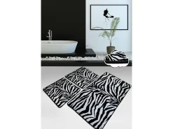 Alfombra De Baño|Ropa De Cama^Alfombra de baño Set (3 piezas) Strıped Multicolor