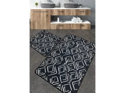 Discount Alfombra de baño Set (2 piezas) Cenero Multicolor