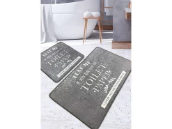 Alfombra De Baño|Ropa De Cama^Alfombra de baño Set (2 piezas) Toilet Multicolor