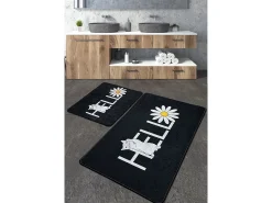 Alfombra de baño Set (2 piezas) Hola Gato Djt multicolor
