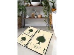 Alfombra De Baño|Ropa De Cama^Alfombra de baño Set (3 piezas) Playing Cards Multicolor