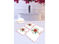 Alfombra De Baño|Ropa De Cama^Alfombra de baño Set (3 piezas) With Love Multicolor