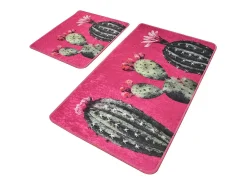 Alfombra de baño Set (2 piezas) Cacto multicolor