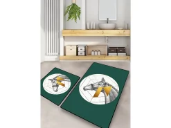 Alfombra de baño Set (2 piezas) Horse multicolor