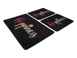 Clearance Alfombra de baño Set (3 piezas) Happiness Djt Multicolor