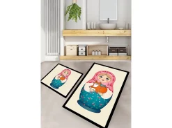 Alfombra de baño Set (2 piezas) Tumbler Multicolor