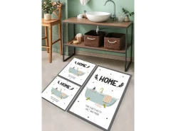Alfombra De Baño|Ropa De Cama^Alfombra de baño Set (3 piezas) Bathtub Multicolor