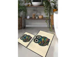 Discount Alfombra de baño Set (2 piezas) Flyer Multicolor