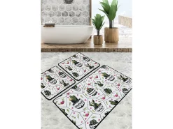 Alfombra De Baño|Ropa De Cama^Alfombra de baño Set (3 piezas) Glauce Djt Multicolor