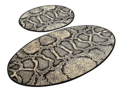 Discount Alfombra de baño Set (2 piezas) Snake DJT Multicolor