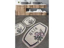 Alfombra de baño Set (3 piezas) Mand Multicolor