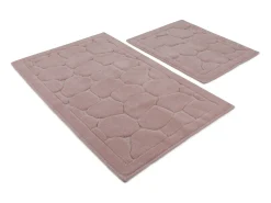Alfombra de baño Set (2 piezas) Lino multicolor