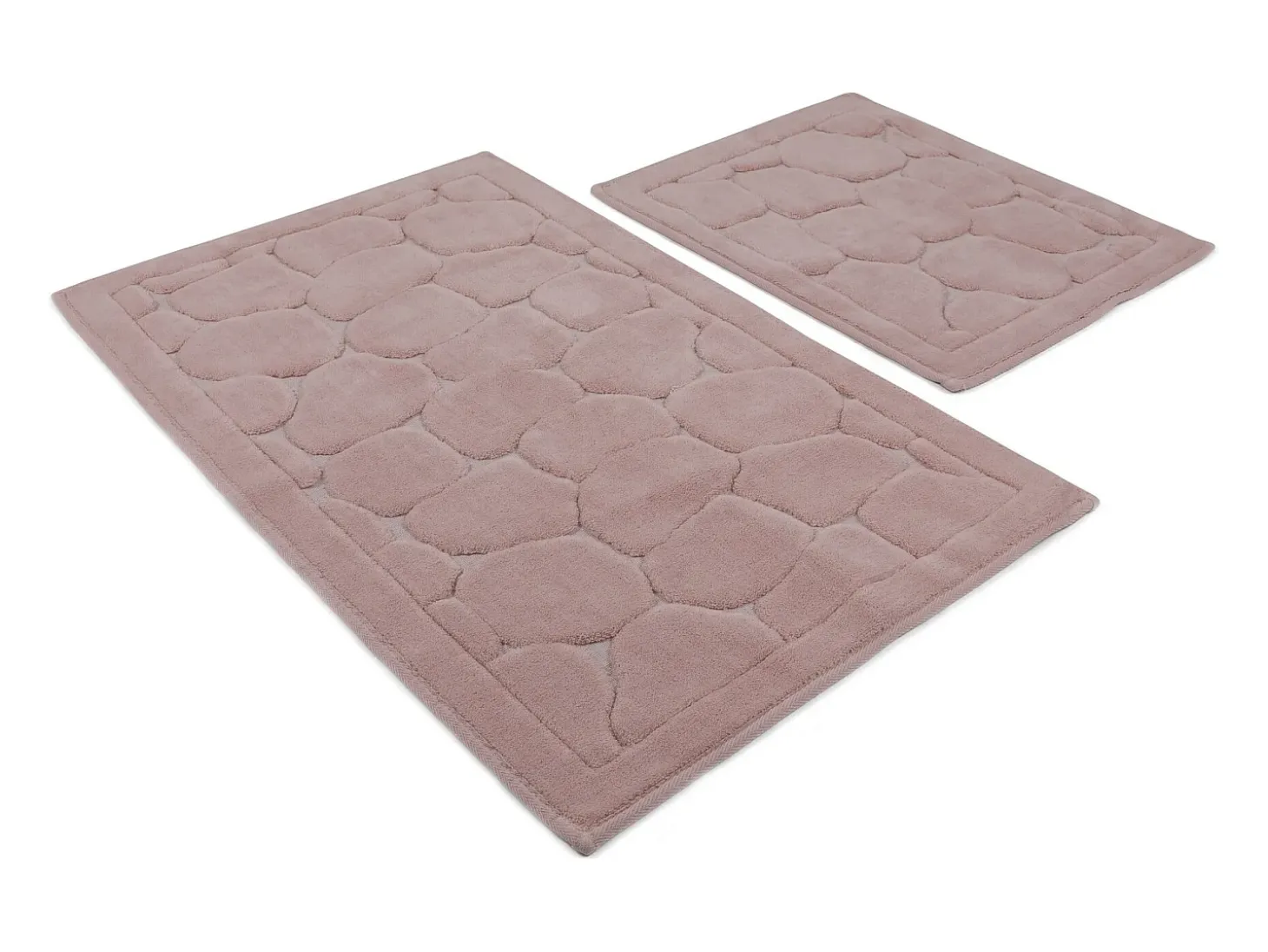 Alfombra de baño Set (2 piezas) Lino multicolor