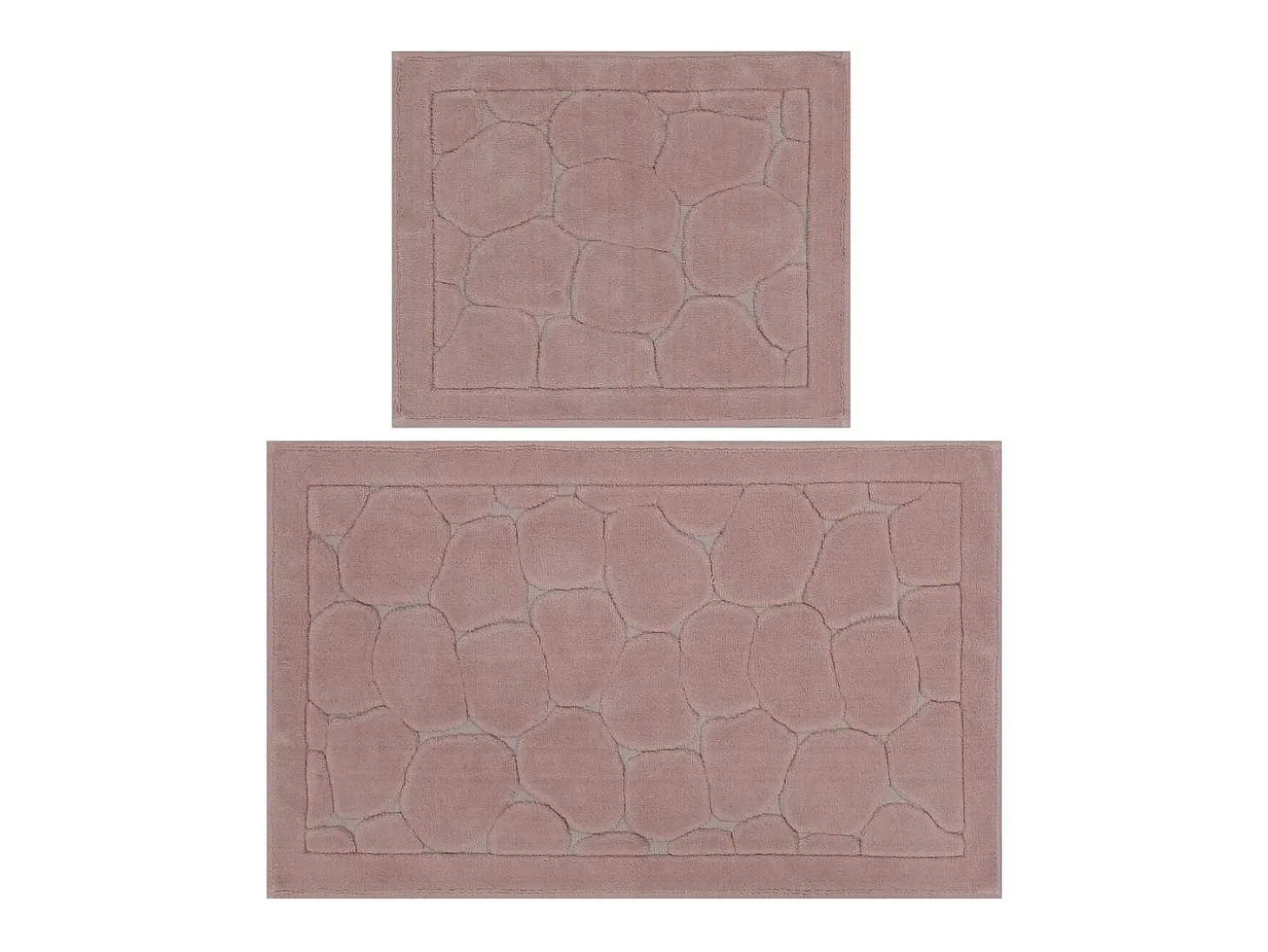 Alfombra de baño Set (2 piezas) Lino multicolor