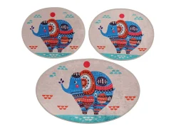 Alfombra De Baño|Ropa De Cama^Alfombra de baño Set (3 piezas) Etnic Multicolor