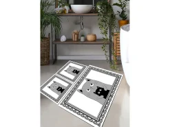 Alfombra De Baño|Ropa De Cama^Alfombra de baño Set (3 piezas) Mom Cat Multicolor