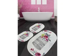 Alfombra De Baño|Ropa De Cama^Alfombra de baño Set (3 piezas) Cage Djt Multicolor
