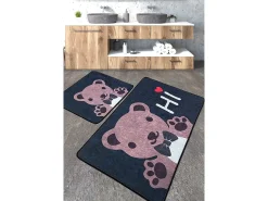 Hot Alfombra de baño Set (2 piezas) Bera Multicolor