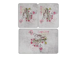 Online Alfombra de baño Set (3 piezas) Songs Djt Multicolor