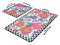 Alfombra de baño Set (2 piezas) Flori multicolor