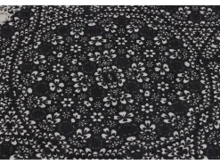 Alfombra de baño Set (2 piezas) Paisley DJT antracita negro blanco Multicolor