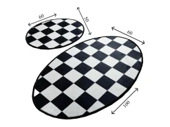 Alfombra de baño Set (2 piezas) Dama DJT multicolor