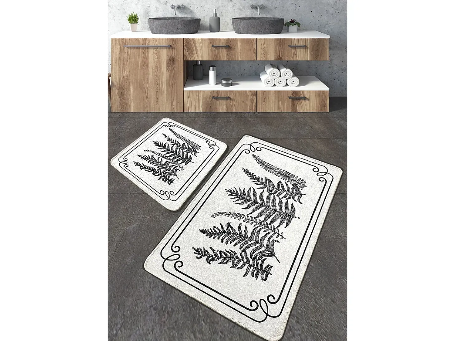 Alfombra de baño Set (2 piezas) Tokyo multicolor