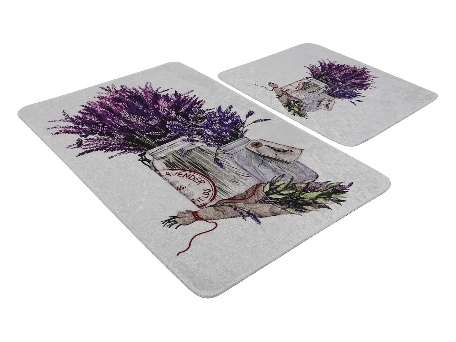 New Alfombra de baño Set (2 piezas) Purpura Multicolor