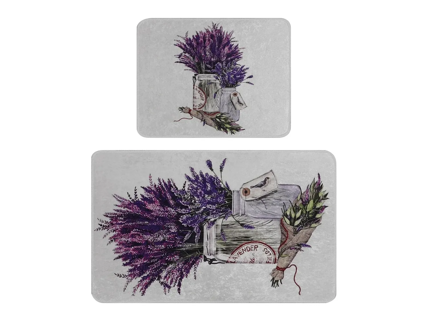 New Alfombra de baño Set (2 piezas) Purpura Multicolor