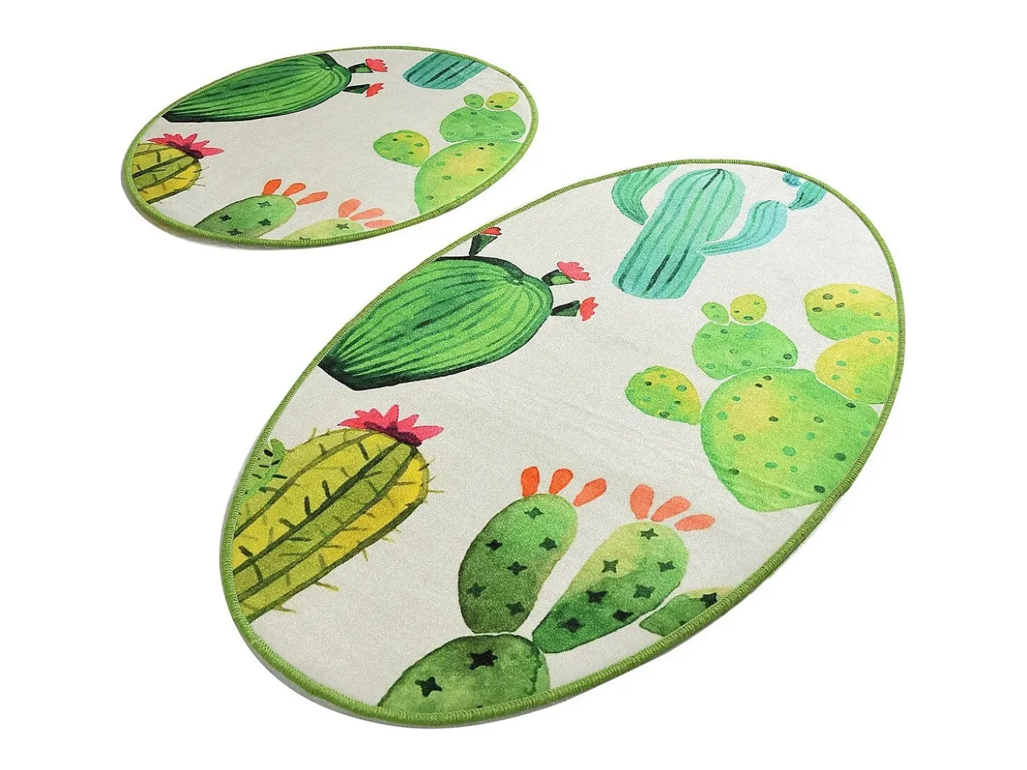 Alfombra de baño Set (2 piezas) Kaktüs DJT multicolor