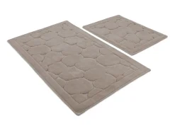 Alfombra de baño Set (2 piezas) Lino multicolor