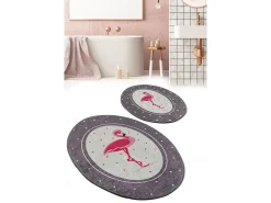 Clearance Alfombra de baño Set (2 piezas) Chile Flamingo Multicolor