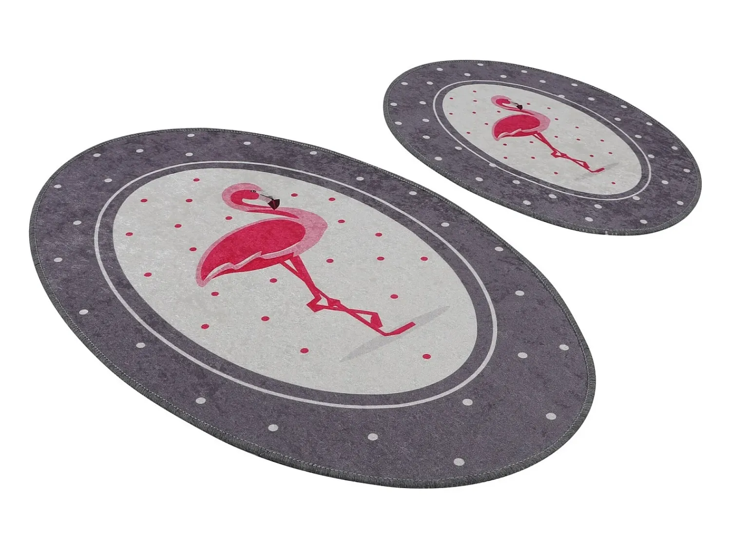 Clearance Alfombra de baño Set (2 piezas) Chile Flamingo Multicolor