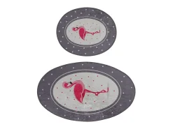 Clearance Alfombra de baño Set (2 piezas) Chile Flamingo Multicolor