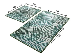 Alfombra de baño Set (2 piezas) Botany multicolor