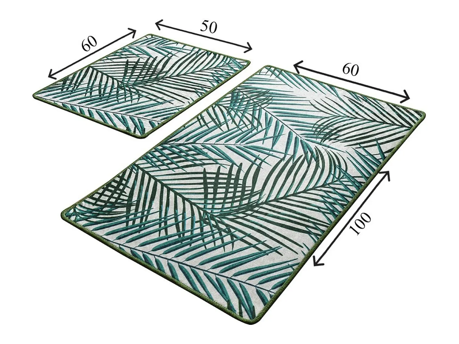 Alfombra de baño Set (2 piezas) Botany multicolor