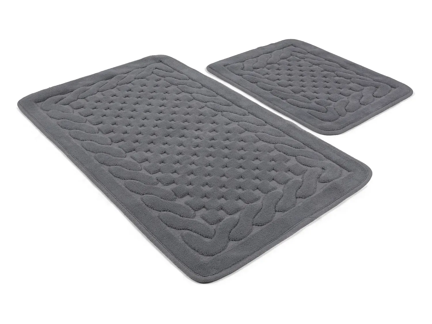 Alfombra de baño Set (2 piezas) Bambi Cotton gris Multicolor