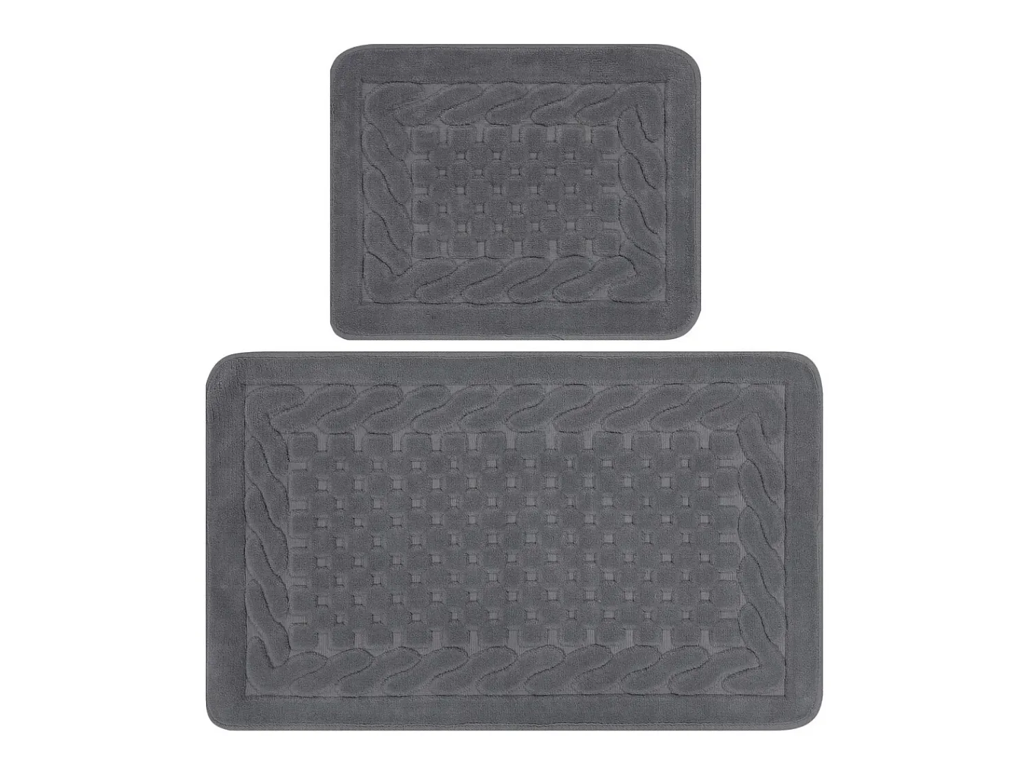 Alfombra de baño Set (2 piezas) Bambi Cotton gris Multicolor