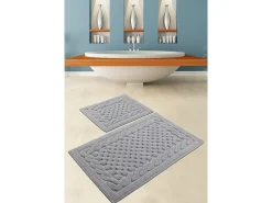 Alfombra de baño Set (2 piezas) Bambi Cotton gris Multicolor
