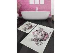 Alfombra de baño Set (2 piezas) Rose Basket Djt multicolor