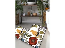 Alfombra de baño Set (2 piezas) Hennaed Cat multicolor