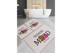 Alfombra de baño Set (3 piezas) Weekend Mood Djt Multicolor