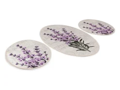Discount Alfombra de baño Set (3 piezas) Lavender Multicolor