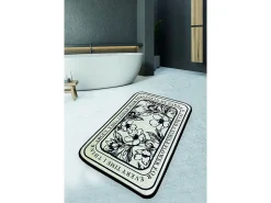 Alfombra De Baño|Ropa De Cama^Alfombra de baño Singleflo negro crema Multicolor