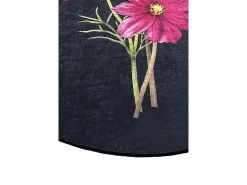 Alfombra de baño Sitivo Djt verde rosa negro