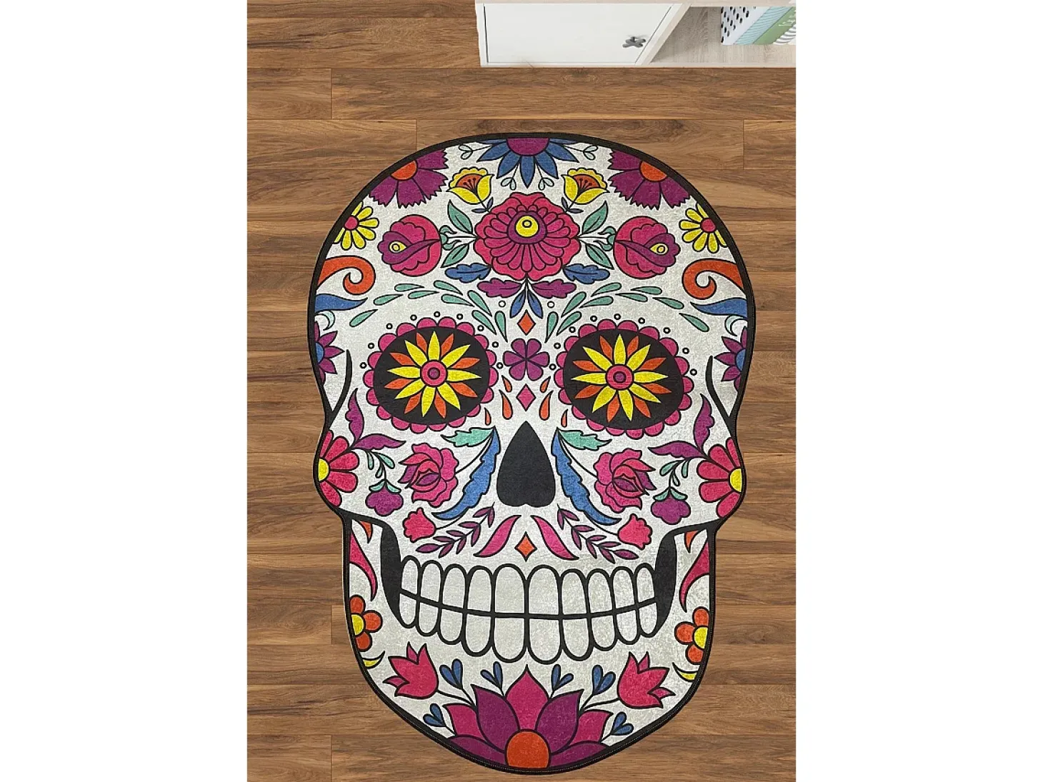 Alfombra de baño Skull Djt (120 x 160) multicolor