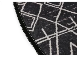 Alfombra de baño Straordinario Black Circle Djt 80 antracita negro blanco Multicolor