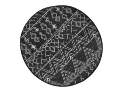 Alfombra de baño Straordinario Black Circle Djt 80 antracita negro blanco Multicolor
