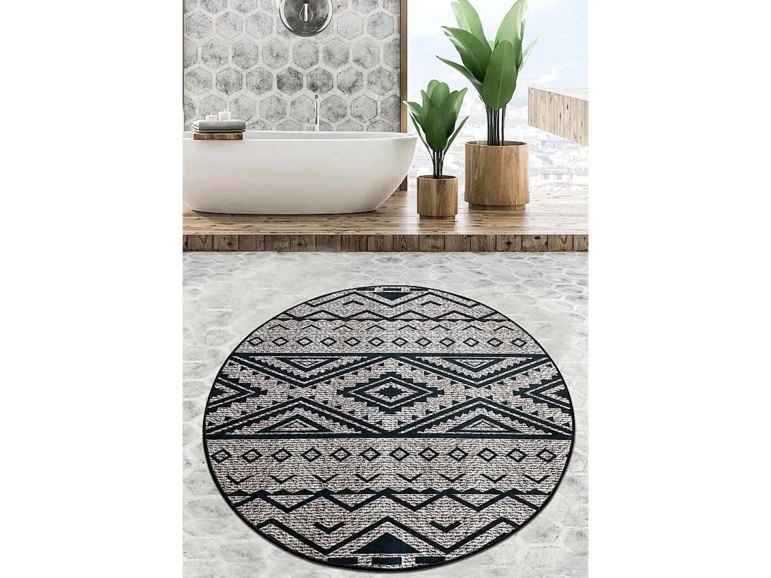 Online Alfombra de baño Tent Djt (200 cm) Multicolor