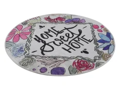 Alfombra de baño Topiary Circle Djt 80 multicolor